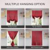 imageSimple Deluxe 2 Panels Set Blackout Window Curtain for Bedroom Living Room Patio Sliding Door 63 inches Drop Thermal Insulated Grommet Curtains Drapes 42quot W x 63quot L BlackBlackred