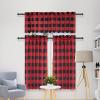 imageSimple Deluxe 2 Panels Set Blackout Window Curtain for Bedroom Living Room Patio Sliding Door 63 inches Drop Thermal Insulated Grommet Curtains Drapes 42quot W x 63quot L BlackBlackred