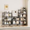 imageSimple Deluxe 4Tier Folding Storage Shelves 2795quot W x 1496quot D x 4961quot H Foldable Shelving Unit 1000 Lbs Loading Capacity Black3Tier  28W x 15D x 34H