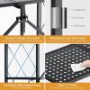 imageSimple Deluxe 4Tier Folding Storage Shelves 2795quot W x 1496quot D x 4961quot H Foldable Shelving Unit 1000 Lbs Loading Capacity Black4Tier  28W x 15D x 49H
