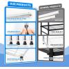 imageSimple Deluxe 5Tier Heavy Duty Storage Shelves 1750 Lbs Loading Capacity 3543quot W x 1772quot D x 7087quot H Adjustable Shelving Unit with Wheels ChromeChrome