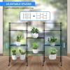 imageSimple Deluxe 5Tier Heavy Duty Storage Shelves 1750 Lbs Loading Capacity 3543quot W x 1772quot D x 7087quot H Adjustable Shelving Unit with Wheels ChromeBlack