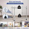 imageSimple Deluxe 5Tier Heavy Duty Storage Shelves 1750 Lbs Loading Capacity 3543quot W x 1772quot D x 7087quot H Adjustable Shelving Unit with Wheels ChromeChrome