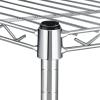 imageSimple Deluxe 5Tier Heavy Duty Storage Shelves 1750 Lbs Loading Capacity 3543quot W x 1772quot D x 7087quot H Adjustable Shelving Unit with Wheels ChromeChrome