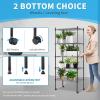imageSimple Deluxe 5Tier Heavy Duty Storage Shelves 1750 Lbs Loading Capacity 3543quot W x 1772quot D x 7087quot H Adjustable Shelving Unit with Wheels ChromeBlack