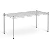 imageSimple Deluxe 5Tier Heavy Duty Storage Shelves 1750 Lbs Loading Capacity 3543quot W x 1772quot D x 7087quot H Adjustable Shelving Unit with Wheels ChromeChrome
