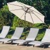 imageSimple Deluxe 9 Patio Umbrella Outdoor Table Market Yard Umbrella with Push Button TiltCrankBeige