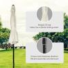 imageSimple Deluxe 9 Patio Umbrella Outdoor Table Market Yard Umbrella with Push Button TiltCrankBeige