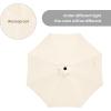 imageSimple Deluxe 9 Patio Umbrella Outdoor Table Market Yard Umbrella with Push Button TiltCrankBeige