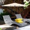 imageSimple Deluxe 9 Patio Umbrella Outdoor Table Market Yard Umbrella with Push Button TiltCrankBeige