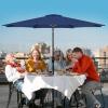 imageSimple Deluxe 9 Patio Umbrella Outdoor Table Market Yard Umbrella with Push Button TiltCrankDark Blue10ft