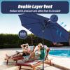 imageSimple Deluxe 9 Patio Umbrella Outdoor Table Market Yard Umbrella with Push Button TiltCrankDark Blue10ft