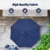 imageSimple Deluxe 9 Patio Umbrella Outdoor Table Market Yard Umbrella with Push Button TiltCrankDark Blue10ft