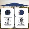 imageSimple Deluxe 9 Patio Umbrella Outdoor Table Market Yard Umbrella with Push Button TiltCrankDark Blue10ft