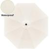 imageSimple Deluxe 9ft Outdoor Market Table Patio Umbrella with Button TiltBeigeBlack
