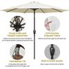 imageSimple Deluxe 9ft Outdoor Market Table Patio Umbrella with Button TiltBeigeBlack