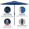 imageSimple Deluxe 9ft Outdoor Market Table Patio Umbrella with Button TiltBlue 2Pack