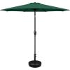 imageSimple Deluxe 9ft Outdoor Market Table Patio Umbrella with Button TiltGreenBlack