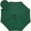 imageSimple Deluxe 9ft Outdoor Market Table Patio Umbrella with Button TiltNew Green