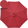 imageSimple Deluxe 9ft Outdoor Market Table Patio Umbrella with Button TiltRed 2Pack