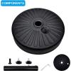 imageSimple Deluxe 9ft Outdoor Market Table Patio Umbrella with Button TiltRedBlack