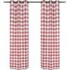 imageSimple Deluxe Buffalo Check Blackout Curtains Panels for Living Room Bedroom Farmhouse Courtyard Style Room Darkening Thermal Insulated Plaid Grommet Curtain 37quot W x 63quot L White and RedWhite and Red