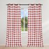 imageSimple Deluxe Buffalo Check Blackout Curtains Panels for Living Room Bedroom Farmhouse Courtyard Style Room Darkening Thermal Insulated Plaid Grommet Curtain 37quot W x 63quot L White and RedWhite and Red