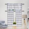 imageSimple Deluxe Buffalo Check Blackout Curtains Panels for Living Room Bedroom Farmhouse Courtyard Style Room Darkening Thermal Insulated Plaid Grommet Curtain 37quot W x 63quot L White and RedWhite and Gray