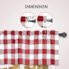 imageSimple Deluxe Buffalo Check Blackout Curtains Panels for Living Room Bedroom Farmhouse Courtyard Style Room Darkening Thermal Insulated Plaid Grommet Curtain 37quot W x 63quot L White and RedWhite and Red