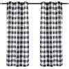 imageSimple Deluxe Buffalo Check Blackout Curtains Panels for Living Room Bedroom Farmhouse Courtyard Style Room Darkening Thermal Insulated Plaid Grommet Curtain 37quot W x 63quot L White and RedBlack and White