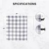 imageSimple Deluxe Buffalo Check Blackout Curtains Panels for Living Room Bedroom Farmhouse Courtyard Style Room Darkening Thermal Insulated Plaid Grommet Curtain 37quot W x 63quot L White and RedWhite and Gray