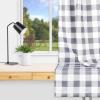imageSimple Deluxe Buffalo Check Blackout Curtains Panels for Living Room Bedroom Farmhouse Courtyard Style Room Darkening Thermal Insulated Plaid Grommet Curtain 37quot W x 63quot L White and RedWhite and Gray