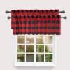 imageSimple Deluxe Buffalo Check Blackout Curtains Panels for Living Room Bedroom Farmhouse Courtyard Style Room Darkening Thermal Insulated Plaid Grommet Curtain 37quot W x 63quot L White and RedBlack and Red
