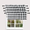imageSimple Deluxe Buffalo Check Blackout Curtains Panels for Living Room Bedroom Farmhouse Courtyard Style Room Darkening Thermal Insulated Plaid Grommet Curtain 37quot W x 63quot L White and RedBlack and White