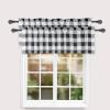 imageSimple Deluxe Buffalo Check Blackout Curtains Panels for Living Room Bedroom Farmhouse Courtyard Style Room Darkening Thermal Insulated Plaid Grommet Curtain 37quot W x 63quot L White and RedBlack and White