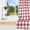 imageSimple Deluxe Buffalo Check Blackout Curtains Panels for Living Room Bedroom Farmhouse Courtyard Style Room Darkening Thermal Insulated Plaid Grommet Curtain 37quot W x 63quot L White and RedWhite and Red