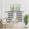 imageSimple Deluxe Buffalo Check Blackout Curtains Panels for Living Room Bedroom Farmhouse Courtyard Style Room Darkening Thermal Insulated Plaid Grommet Curtain 37quot W x 63quot L White and RedBlack and White