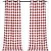 imageSimple Deluxe Buffalo Check Blackout Curtains Panels for Living Room Bedroom Farmhouse Courtyard Style Room Darkening Thermal Insulated Plaid Grommet Curtain 37quot W x 63quot L White and RedWhite and Red