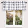 imageSimple Deluxe Buffalo Check Blackout Curtains Panels for Living Room Bedroom Farmhouse Courtyard Style Room Darkening Thermal Insulated Plaid Grommet Curtain 37quot W x 63quot L White and RedWhite and Gray