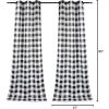 imageSimple Deluxe Buffalo Check Blackout Curtains Panels for Living Room Bedroom Farmhouse Courtyard Style Room Darkening Thermal Insulated Plaid Grommet Curtain 37quot W x 63quot L White and RedBlack and White