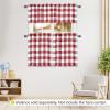 imageSimple Deluxe Buffalo Check Blackout Curtains Panels for Living Room Bedroom Farmhouse Courtyard Style Room Darkening Thermal Insulated Plaid Grommet Curtain 37quot W x 63quot L White and RedWhite and Red