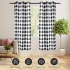 imageSimple Deluxe Buffalo Check Blackout Curtains Panels for Living Room Bedroom Farmhouse Courtyard Style Room Darkening Thermal Insulated Plaid Grommet Curtain 37quot W x 63quot L White and RedBlack and White