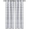 imageSimple Deluxe Buffalo Check Blackout Curtains Panels for Living Room Bedroom Farmhouse Courtyard Style Room Darkening Thermal Insulated Plaid Grommet Curtain 37quot W x 63quot L White and RedWhite and Gray