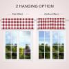 imageSimple Deluxe Buffalo Check Blackout Curtains Panels for Living Room Bedroom Farmhouse Courtyard Style Room Darkening Thermal Insulated Plaid Grommet Curtain 37quot W x 63quot L White and RedWhite and Red
