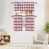 imageSimple Deluxe Buffalo Check Blackout Curtains Panels for Living Room Bedroom Farmhouse Courtyard Style Room Darkening Thermal Insulated Plaid Grommet Curtain 37quot W x 63quot L White and RedWhite and Red