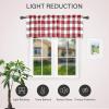 imageSimple Deluxe Buffalo Check Blackout Curtains Panels for Living Room Bedroom Farmhouse Courtyard Style Room Darkening Thermal Insulated Plaid Grommet Curtain 37quot W x 63quot L White and RedWhite and Red
