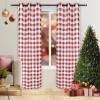 imageSimple Deluxe Buffalo Check Blackout Curtains Panels for Living Room Bedroom Farmhouse Courtyard Style Room Darkening Thermal Insulated Plaid Grommet Curtain 37quot W x 63quot L White and RedWhite and Red