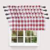 imageSimple Deluxe Buffalo Check Blackout Curtains Panels for Living Room Bedroom Farmhouse Courtyard Style Room Darkening Thermal Insulated Plaid Grommet Curtain 37quot W x 63quot L White and RedWhite and Red