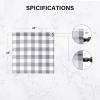 imageSimple Deluxe Buffalo Check Blackout Curtains Panels for Living Room Bedroom Farmhouse Courtyard Style Room Darkening Thermal Insulated Plaid Grommet Curtain 37quot W x 63quot L White and RedWhite and Gray