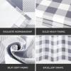 imageSimple Deluxe Buffalo Check Blackout Curtains Panels for Living Room Bedroom Farmhouse Courtyard Style Room Darkening Thermal Insulated Plaid Grommet Curtain 37quot W x 63quot L White and RedWhite and Gray